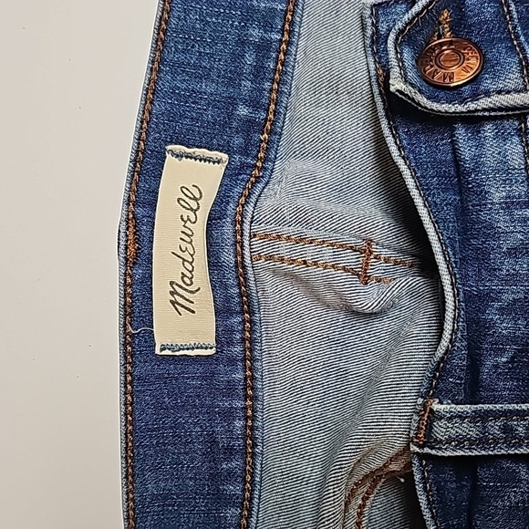 Madewell Cali Demi Boot Jeans Raw Hem Sz 32 - Picture 11 of 16